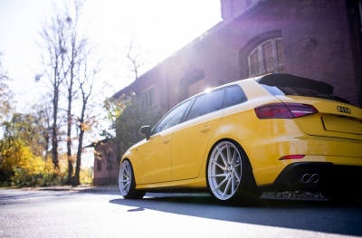Audi Silver Machined Face