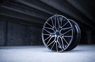 JR38 Black Brushed Tinted Face