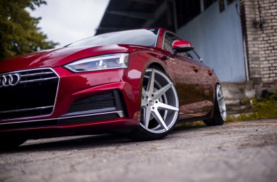 Audi Silver Machined Face