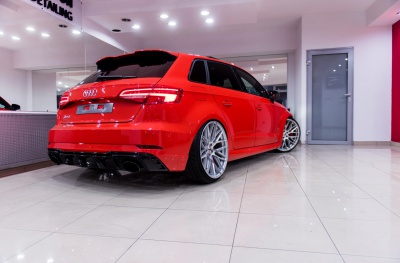 Audi Silver Machined Face