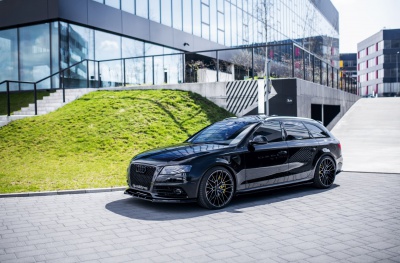 Audi Black Brushed Tinted Face