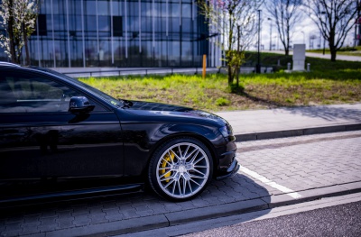 Audi Silver Machined Face