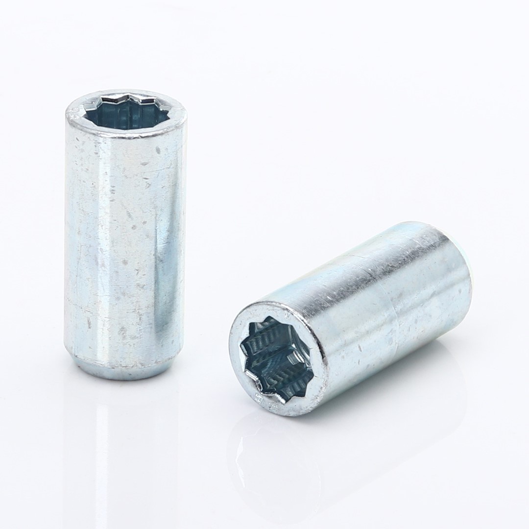 Set of SILVER long star lug nuts 14x2 0 Key JR