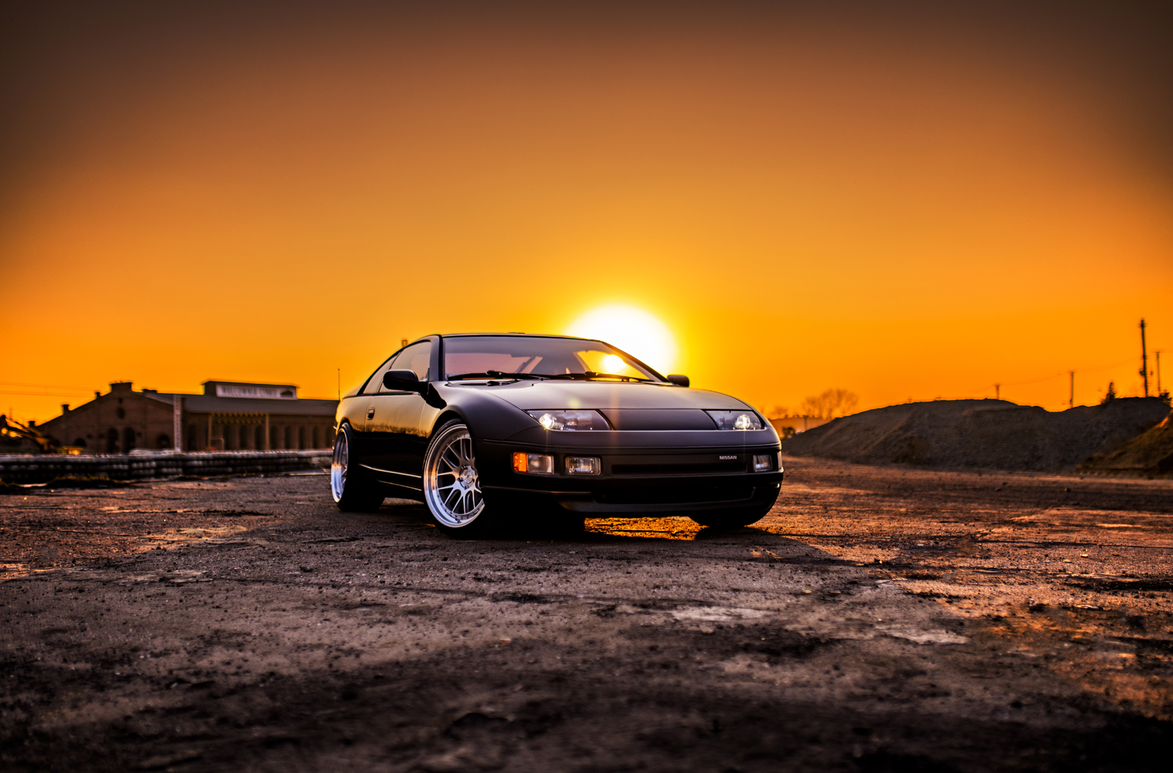 1990 Nissan 300ZX 2 2 with 18x115 Work VS SS and Nankang 225x35 on Air  Suspension  1395172  Fitment Industries