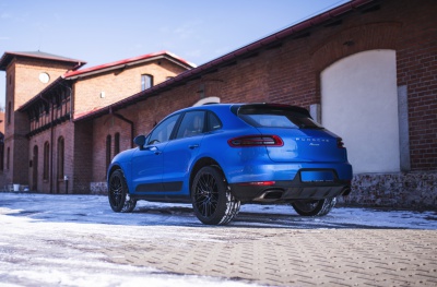 Porsche Black Brushed Tinted Face
