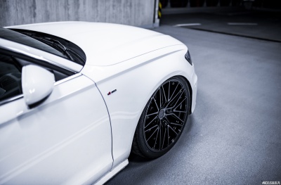 Audi Black Brushed Tinted Face