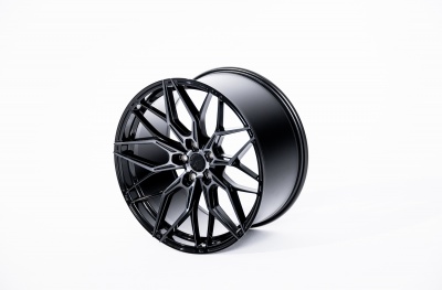 JR46 Gloss Black Machined Face