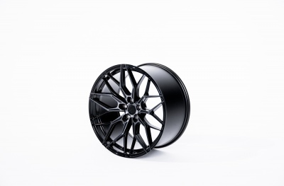JR46 Gloss Black Machined Face