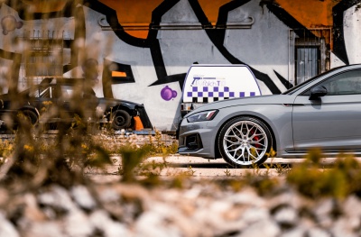 Audi Silver Machined Face