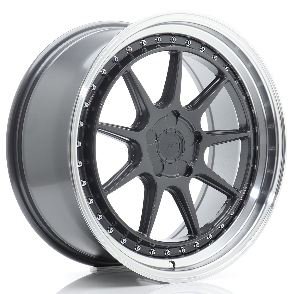 JR Wheels JR47 19x8,5 ET15-35 5H BLANK Hyper Gray w/ Machined Lip