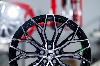 JR49 Black Machined Tinted Face