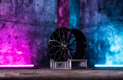 JR49 Black Machined Tinted Face