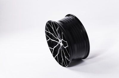 JR49 Black Machined Tinted Face