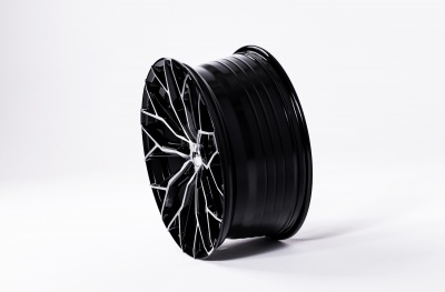 JR49 Black Machined Tinted Face