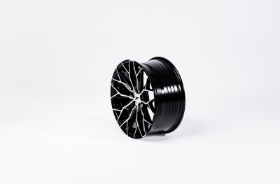 JR49 Black Machined Tinted Face