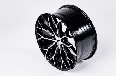 JR49 Black Machined Tinted Face