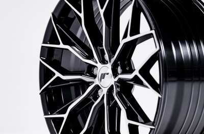 JR49 Black Machined Tinted Face