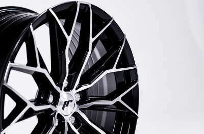 JR49 Black Machined Tinted Face
