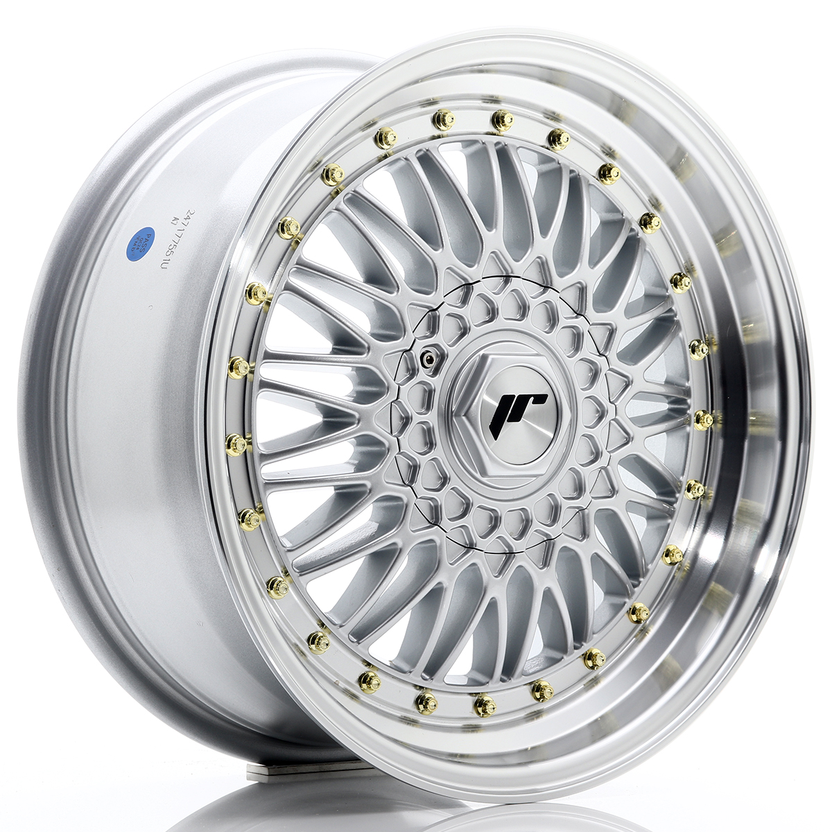 JR Wheels JR9 17x7,5 ET20 5x108/112 Silver w/ Machined Lip